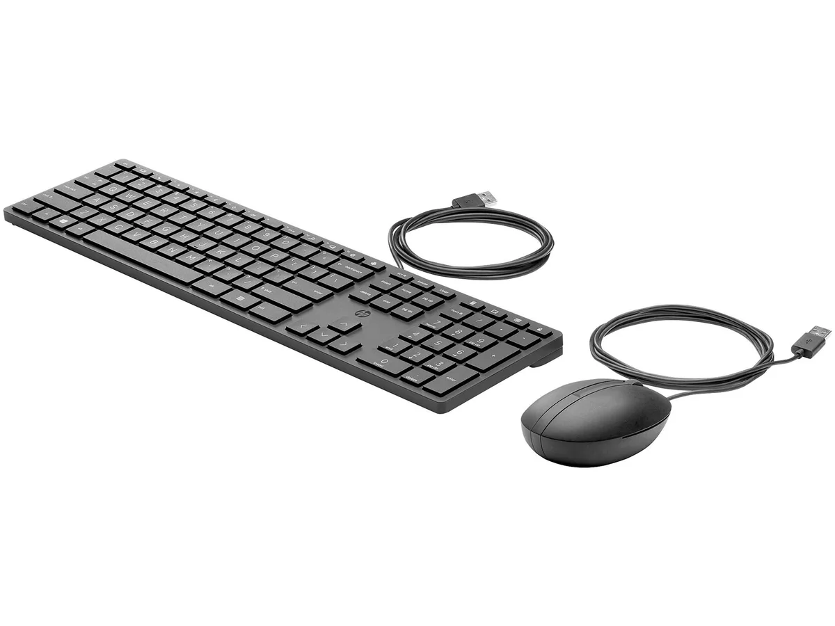 HP HP 9SR36UT#ABA Wired Desktop 320MK Keyboard and Mouse Black USB — product photo
