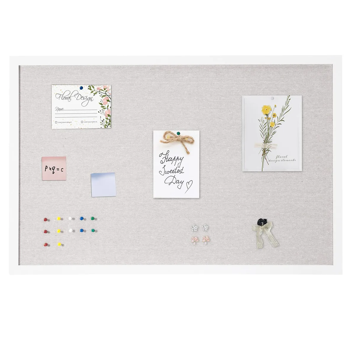VEVOR VEVOR CCB-2436 36x24 in White Cork Board with Linen Surface — product photo
