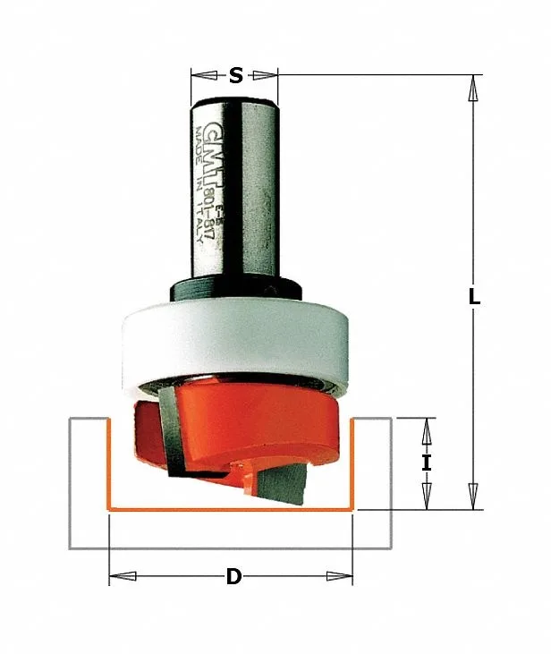 CMT CMT 801.128.11 HW Mortise Router Bit — product photo