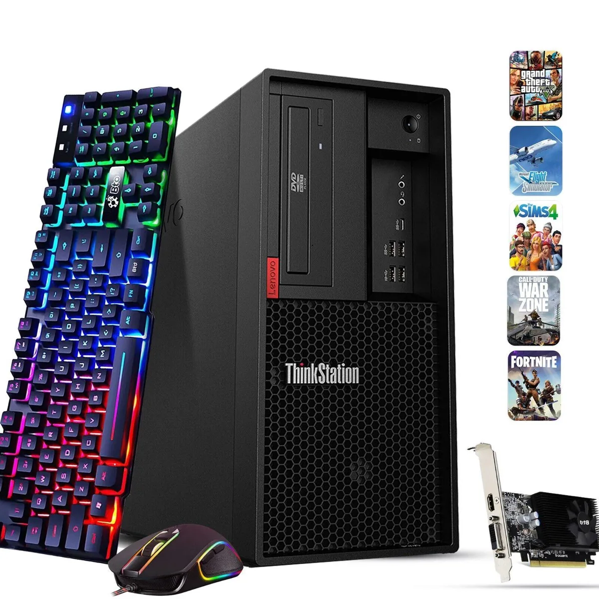 Lenovo Lenovo ThinkStation P330 Tower i5-8500 16GB 512GB GTX 1660S Windows 11 Pro — product photo