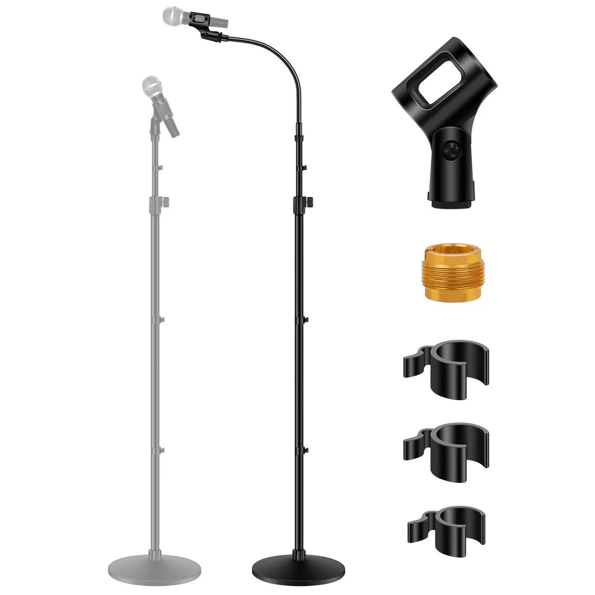  Avid RG250 Microphone Stand 32-70in 14in Gooseneck 4.5lb Base Black — product photo