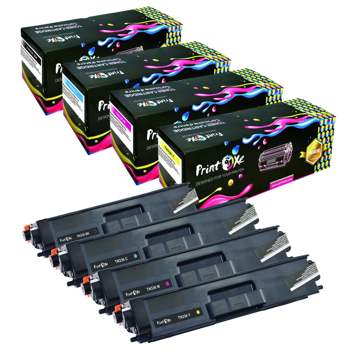 PrintOxe PrintOxe TN336 Compatible Toner Cartridge 4 Pack 336 326 — product photo