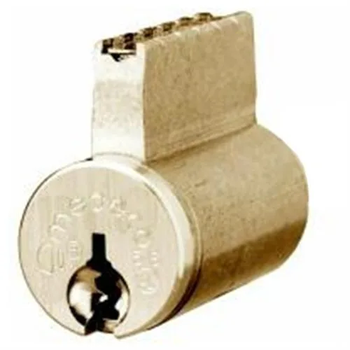 Medeco Medeco 20-200A1-605-00 Bright Brass Key-In-Knob Lever Cylinder 00 Keyway UL-437 — product photo