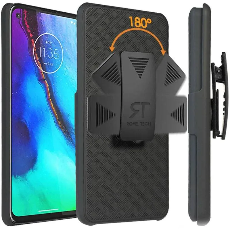 Rome Tech Rome Tech Moto G Stylus 2020 Belt Clip Holster Case Black — product photo