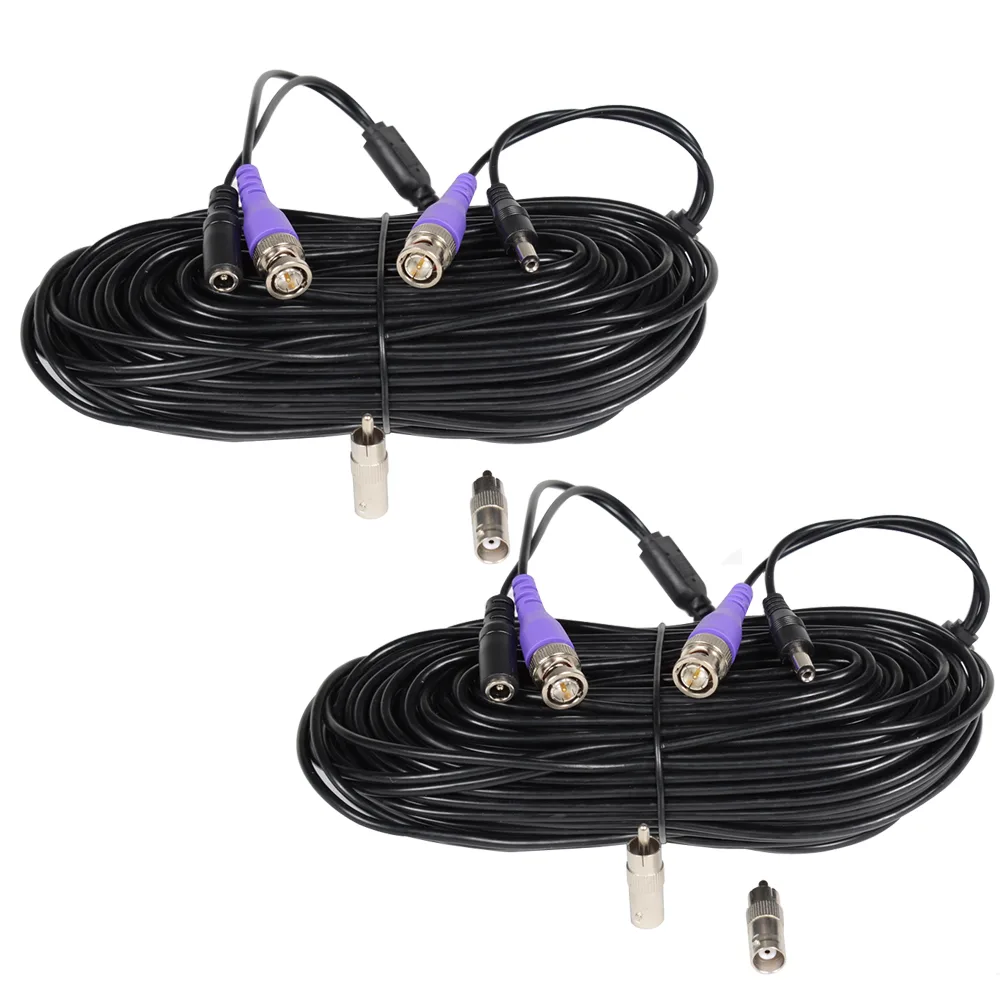 VideoSecu VideoSecu CBHD502 2x 50ft BNC Video Power Cable — product photo