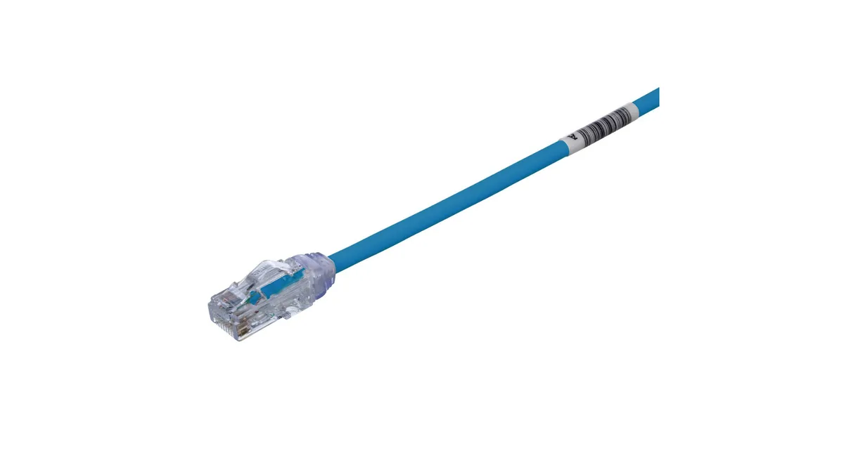 Panduit Panduit UTP28X4BU 4 ft Cat6A 28AWG UTP network ethernet cable — product photo
