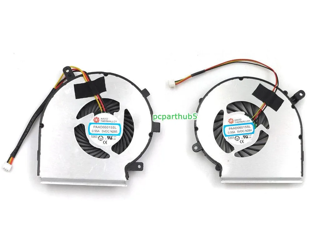 Small black laptop cooling fan with three-pin connector