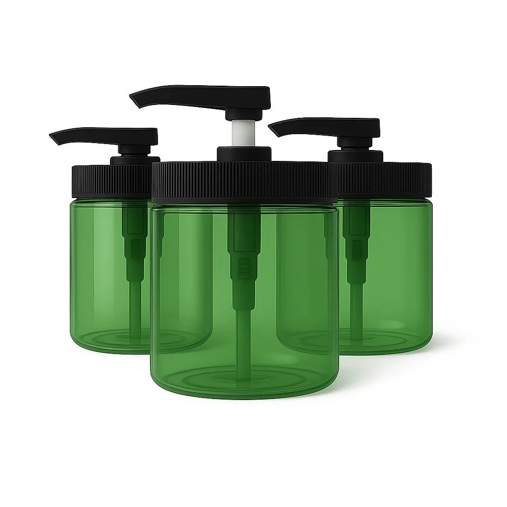 Vandue Corporation Vandue Corporation Royal Massage 16oz Pump Jar Green/Black 3 Pack — product photo