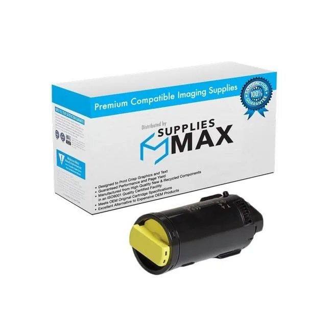 SuppliesMax SuppliesMax Remanufactured Yellow High Yield Toner Cartridge 10100 Pages 106R03902 — product photo