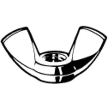 Zoro Select Zoro Select M16250.060.0001 Wing Nut M6-1.00 Steel Zinc Plated — product photo