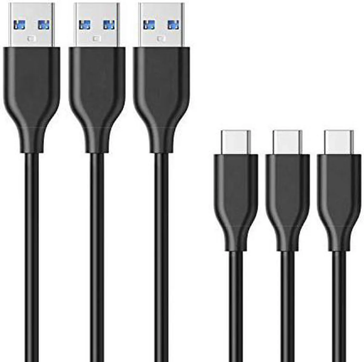 SMUGDESK SMUGDESK USB A 3.0 to USB-C Cable 3-Pack 3ft — product photo