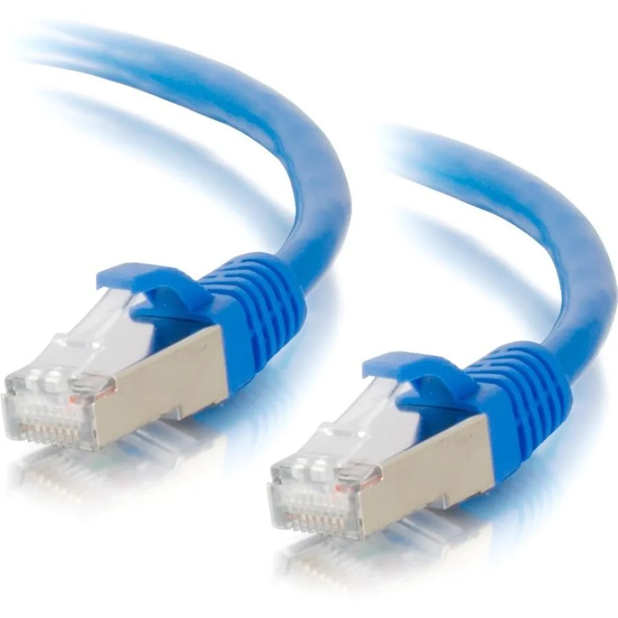 Cables To Go Cables To Go 00673 Cat6a network ethernet cable shielded snagless blue 2 ft 0.60 m — product photo