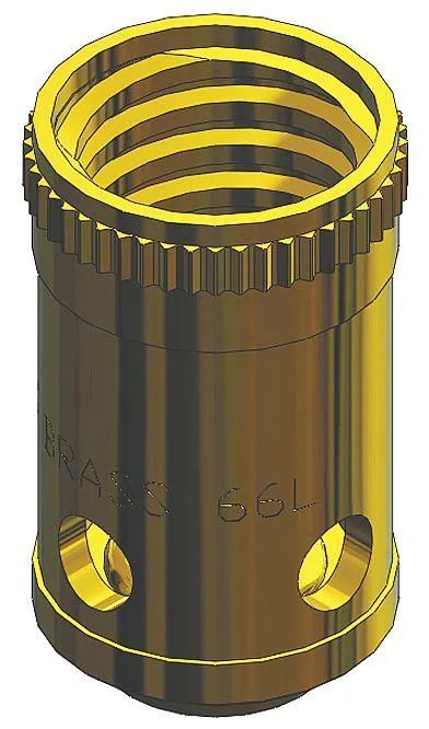 Chrome faucet cartridge 1.5 inch length B-0892
