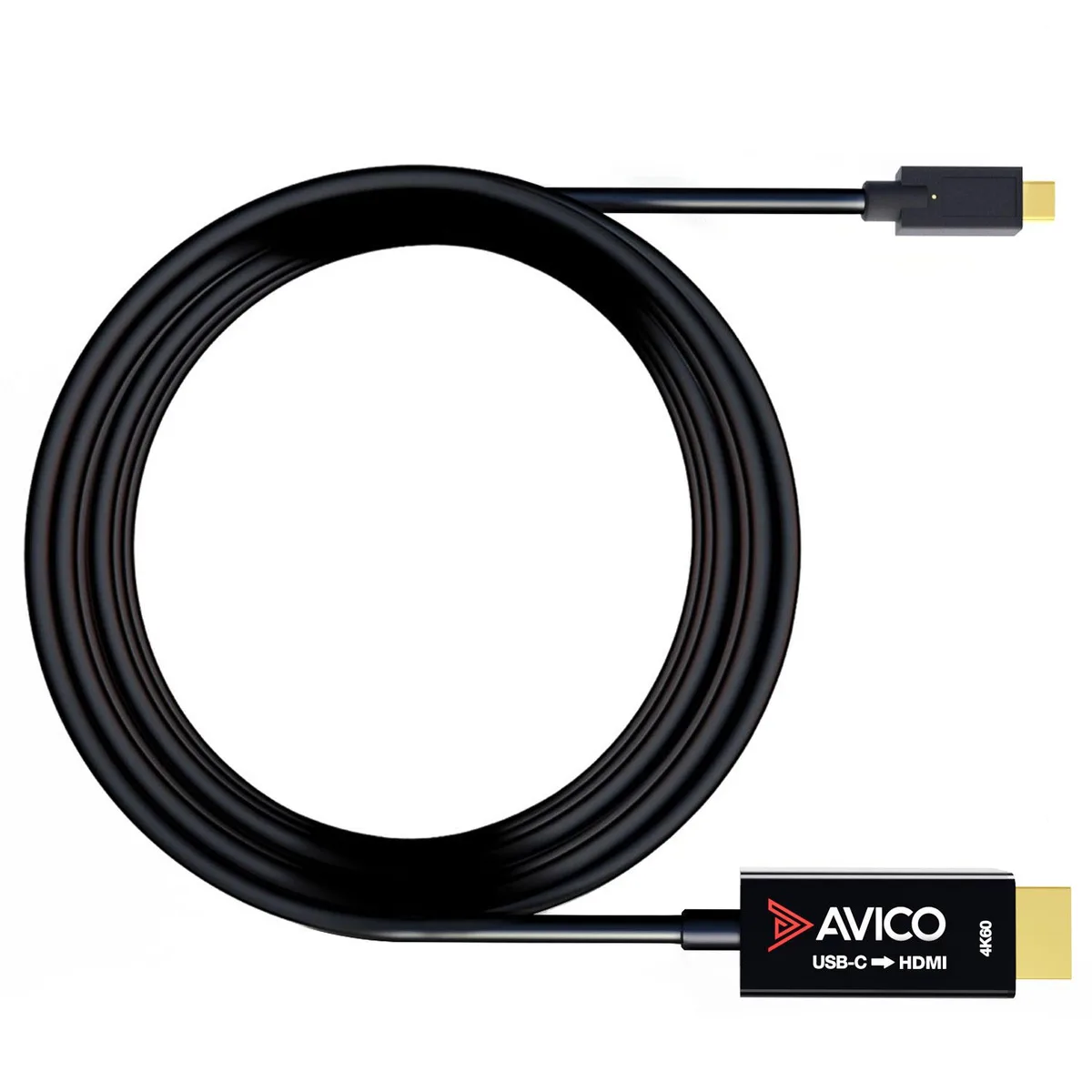 Avico Avico USB-C to HDMI 2.0 cable 6 ft 4K 60Hz HDR 1440p 144Hz — product photo