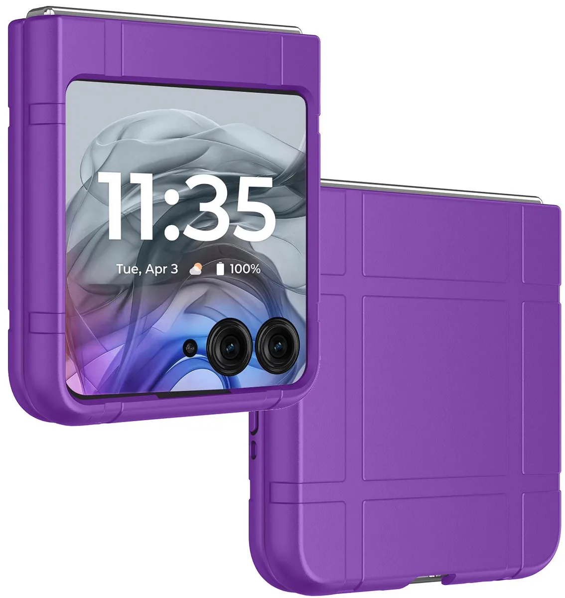 Nakedcellphone Nakedcellphone Textured Hard Case Purple for Motorola RAZR 2024/2025/2026 — product photo