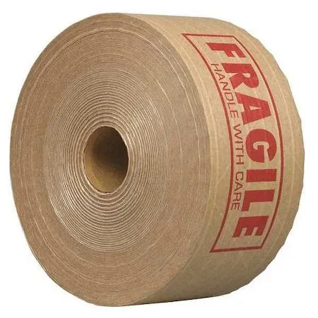 Value Brand Value Brand 15C805 Kraft Paper Tape Brown/Red 3in x 450ft — product photo