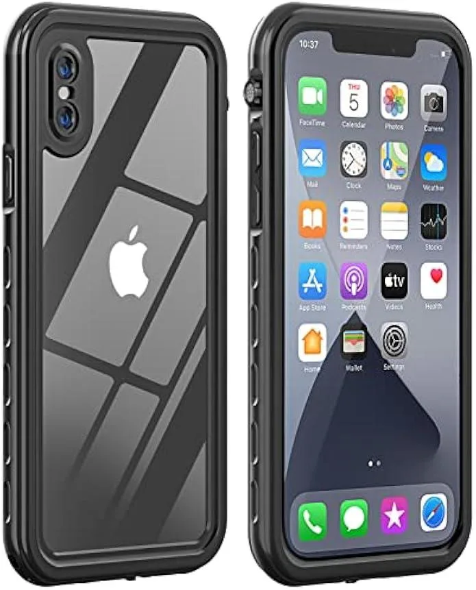 TAURKENAM TAURKENAM Waterproof Shockproof Case for iPhone X/Xs 5.8 Black — product photo