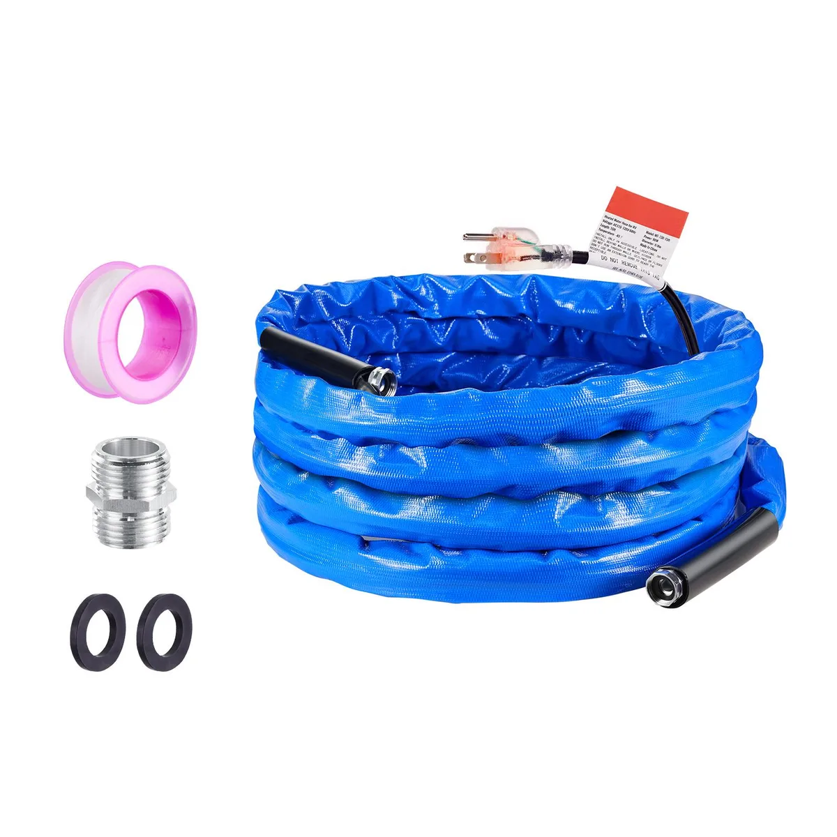 VEVOR VEVOR 30 ft Heated Water Hose -45°F 185 W 5/8" I.D. Corrugated Cover — product photo