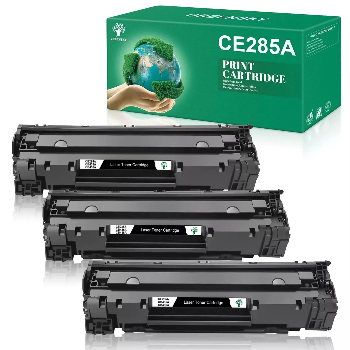 V4ink V4ink 3-pack CE285A 85A toner cartridges with chip — product photo