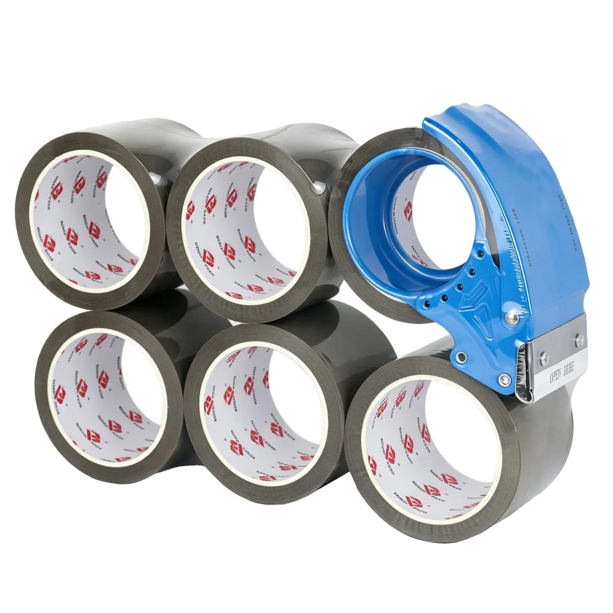  Packing Tape 3" x 55yd 2.4mil 6 Rolls 330yd Brown — product photo