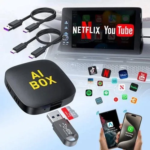 NShi NShi Android 13 AI Box Wireless CarPlay Adapter 2GB 32GB car electronics accessory — product photo