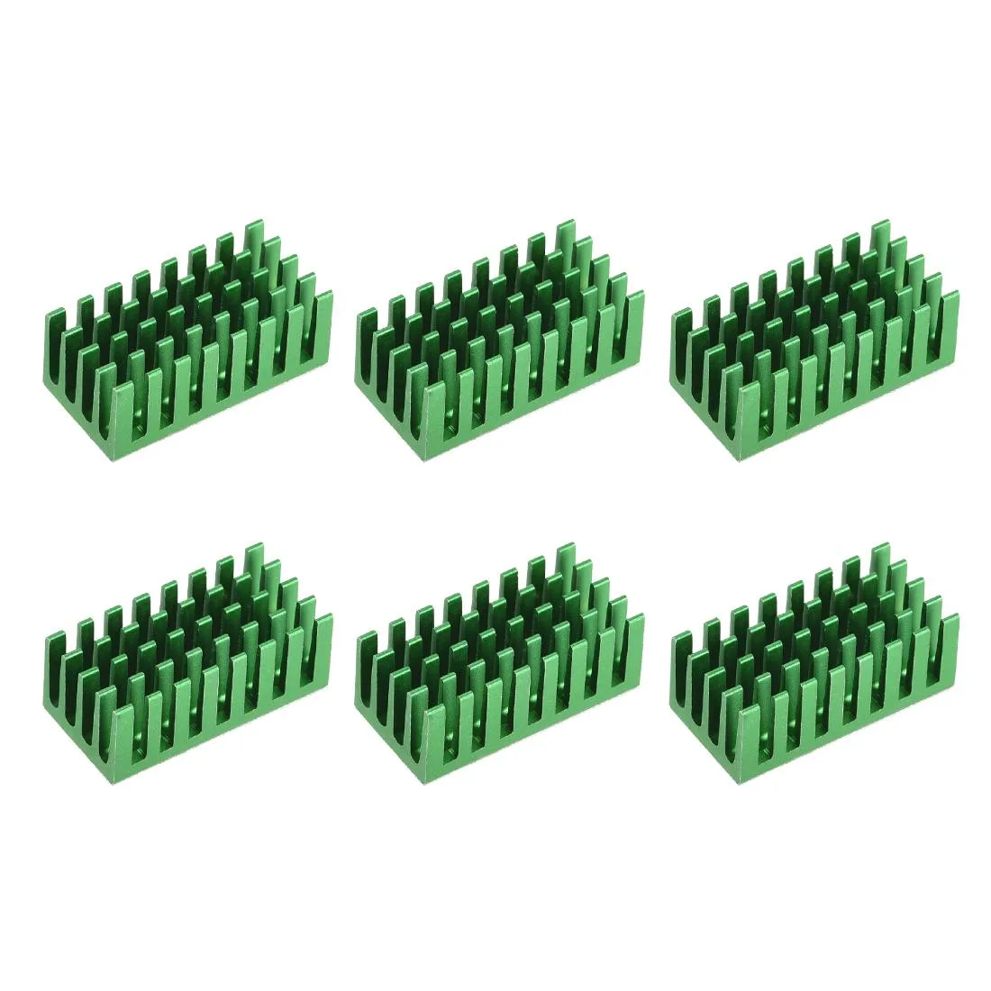 Unique-Bargains Unique-Bargains Green Aluminum Heatsink 11x28x14mm 6Pcs — product photo