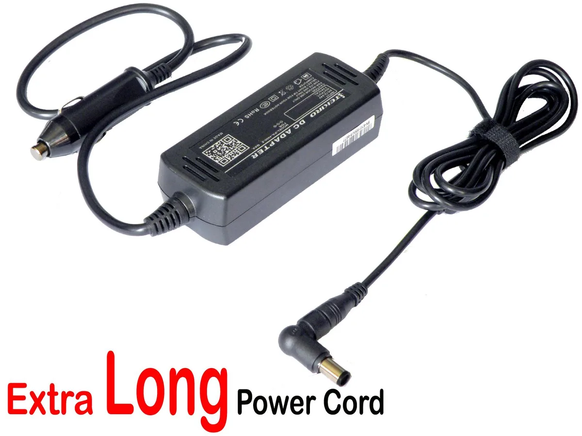 iTekiro iTekiro 65W Car Charger 19.5V 3.34A 7.4mm Pin for Dell Latitude — product photo