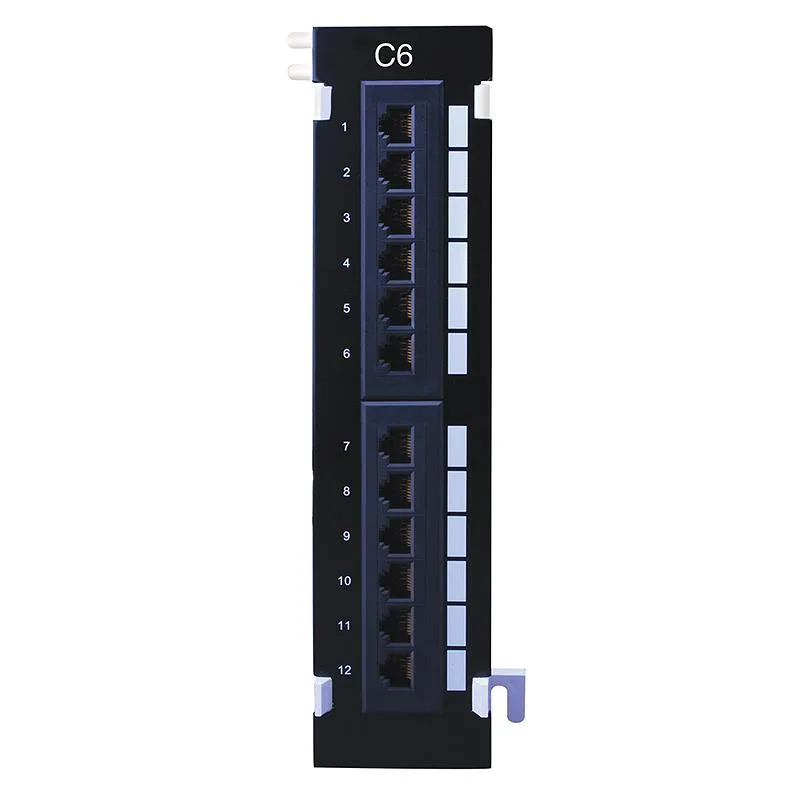 Vanco 820672 Cat 6 mini patch panel 12 port