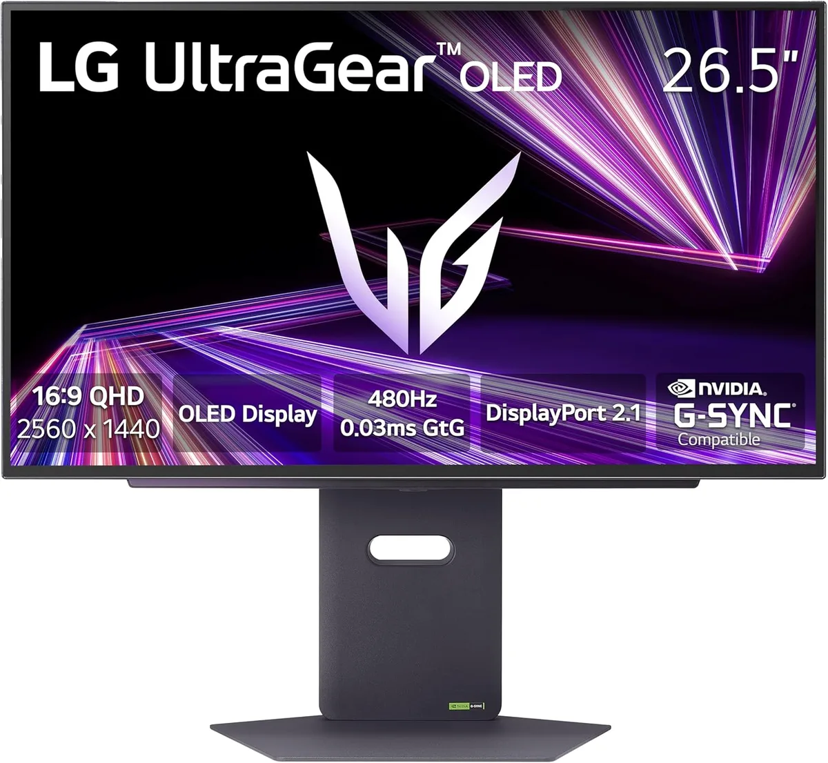 LG Electronics LG Electronics 27GX790A-B 27" 480Hz OLED QHD gaming monitor — product photo