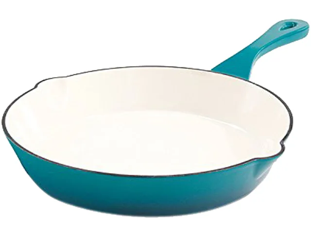 Crock-Pot Crock-Pot 111982.01 10" Round Cast Iron Skillet Teal Ombre cookware — product photo