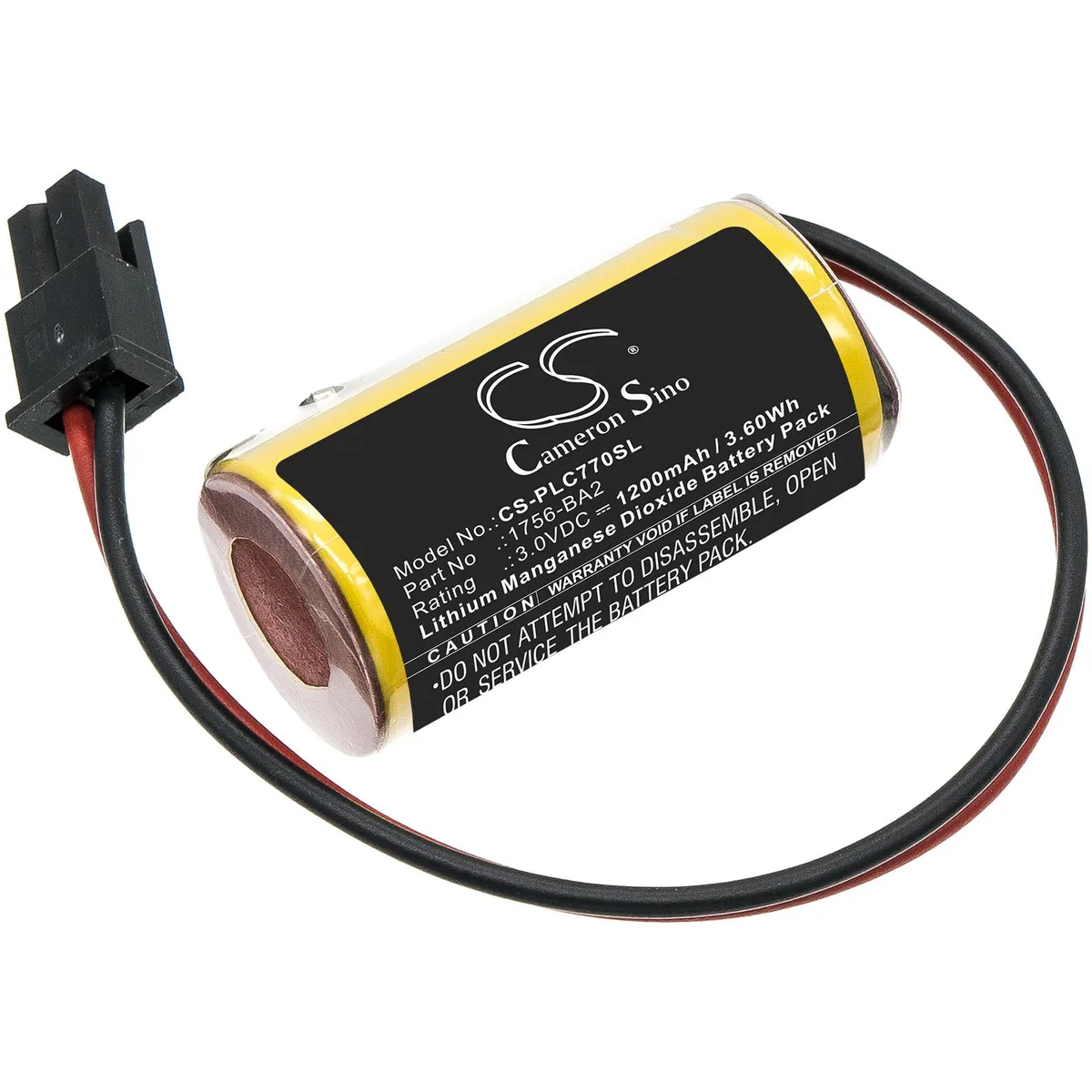 Cameron &amp; Co Cameron &amp; Co DS-CS-PLC770SL standard battery Li-MnO2 1.2 Ah 3.0 V 1200 mAh black — product photo