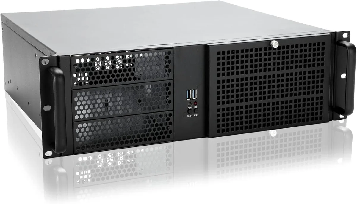 BFKK BFKK 3U Rackmount Server Chassis ATX/MATX 3x5.25" 4x3.5" 5 slots 2x80mm 2x60mm — product photo