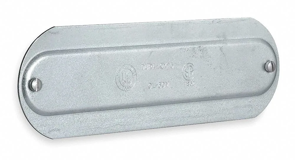 Steel conduit body cover for 3/4 inch fittings