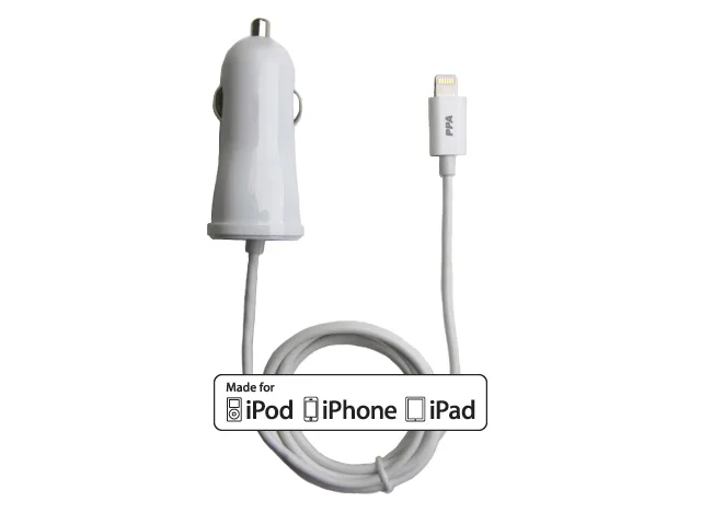 PPA International PPA International Lightning Car Charger 3 ft 12-24V 2.4A MFi — product photo