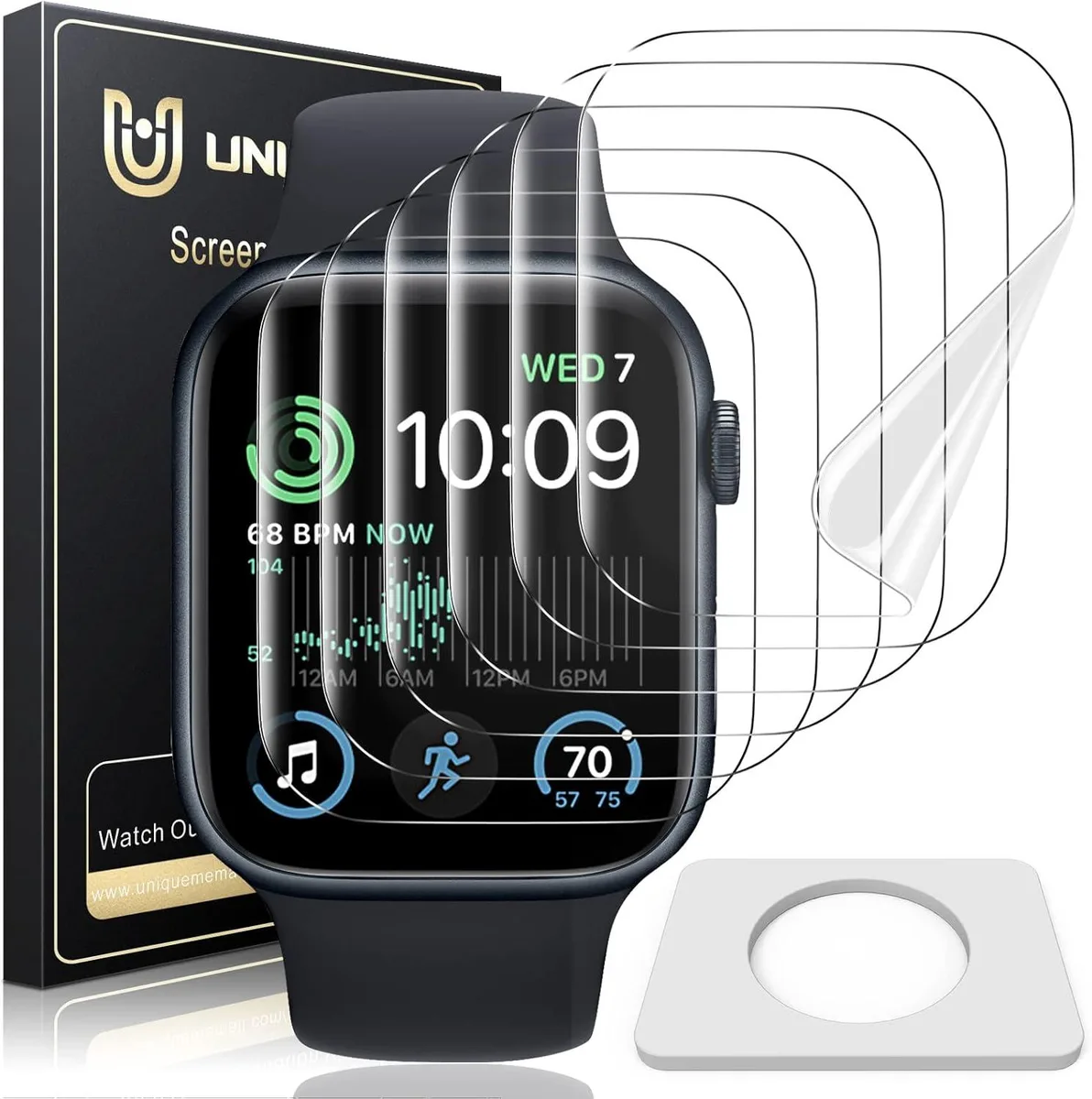 ETEIZU ETEIZU 6 Pack TPU Screen Protector 44mm SE 3/SE 2/SE Series 6/5/4 — product photo