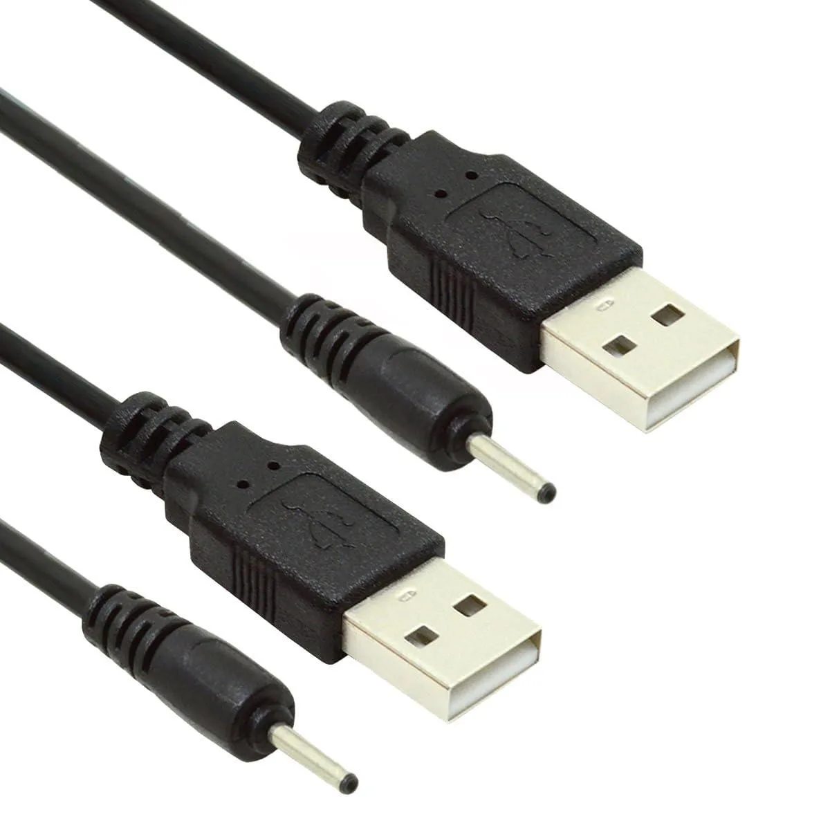 Vszerda Vszerda USB 2.0 Male Type-A to 5V DC 2.0x0.7mm Cable 150cm 24AWG 2pcs — product photo