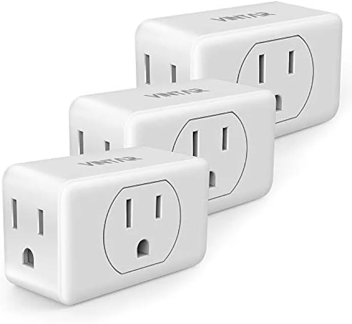 usbroway usbroway 3 Outlet Wall Tap Adapter 125V 15A 1875W 3-Pack — product photo