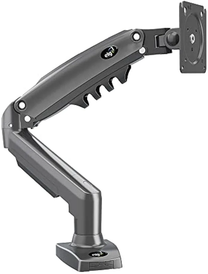 TAURKENAM TAURKENAM Full Motion Monitor Desk Mount Gas Spring 17-35'' 4.4-19.8lbs VESA 2.9x2.9 3.9x3.9 Black — product photo
