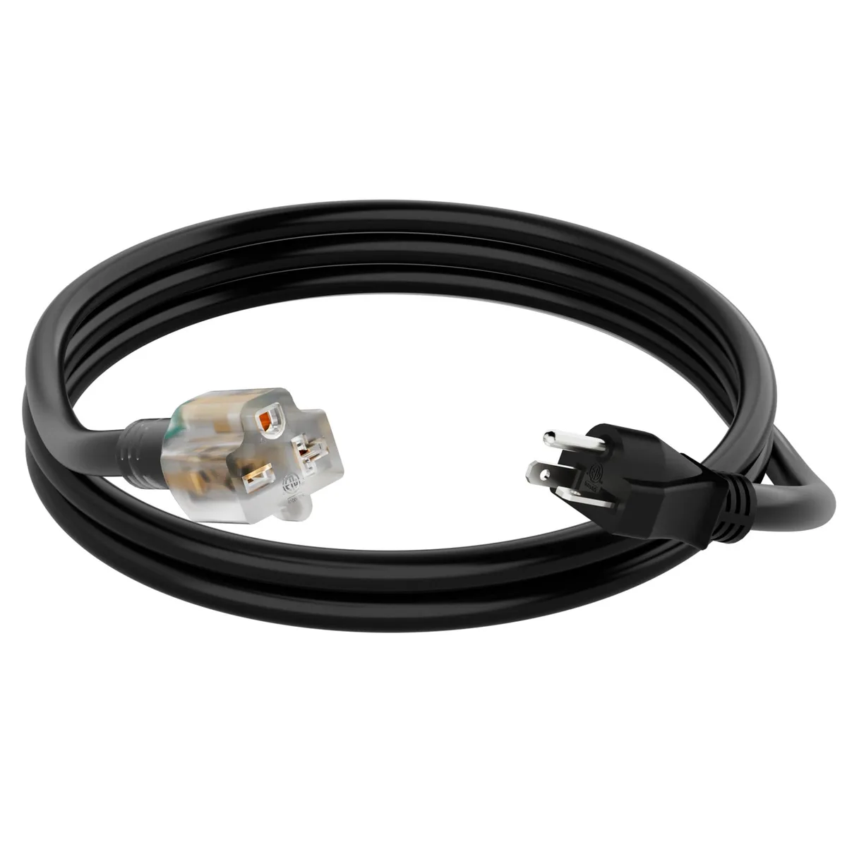  Conable Conable-NEMA6-20P-3FT power extension cord 3FT 20A 250V 12/3 AWG ETL — product photo