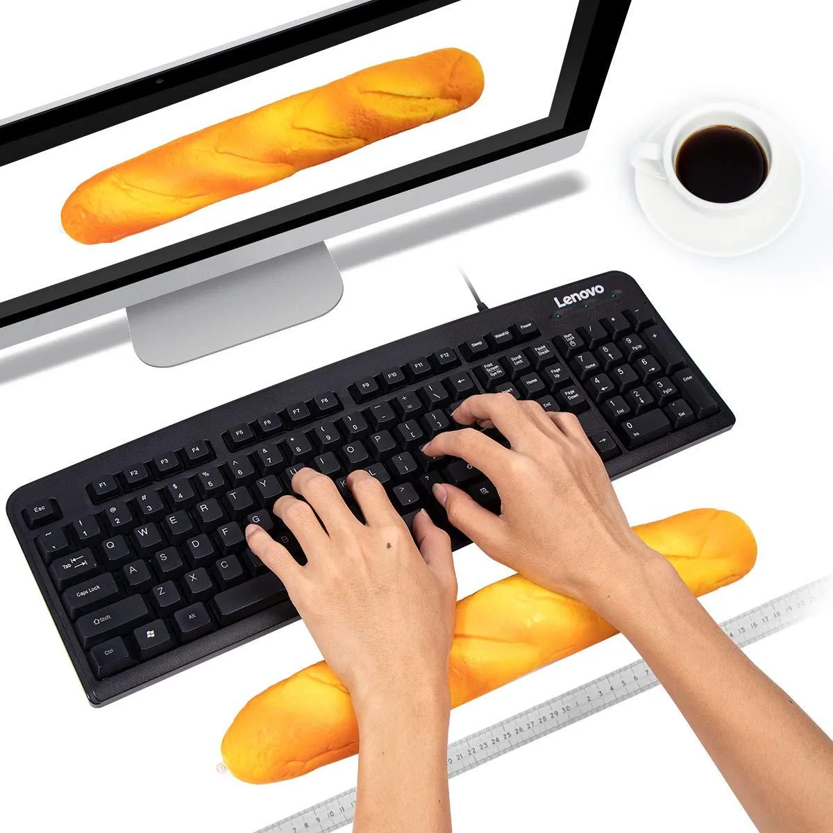  PG6 Baguette Keyboard Wrist Rest 13.7 in — product photo