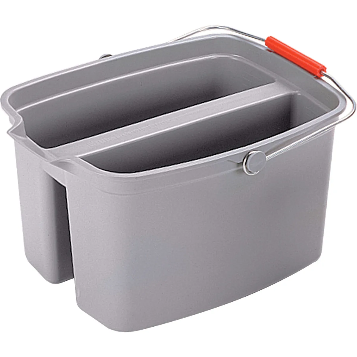 Rubbermaid Commercial Rubbermaid Commercial 262888GYCT Double Pail 19 Quart 17.8" Plastic Gray 6 / Carton cleaning — product photo