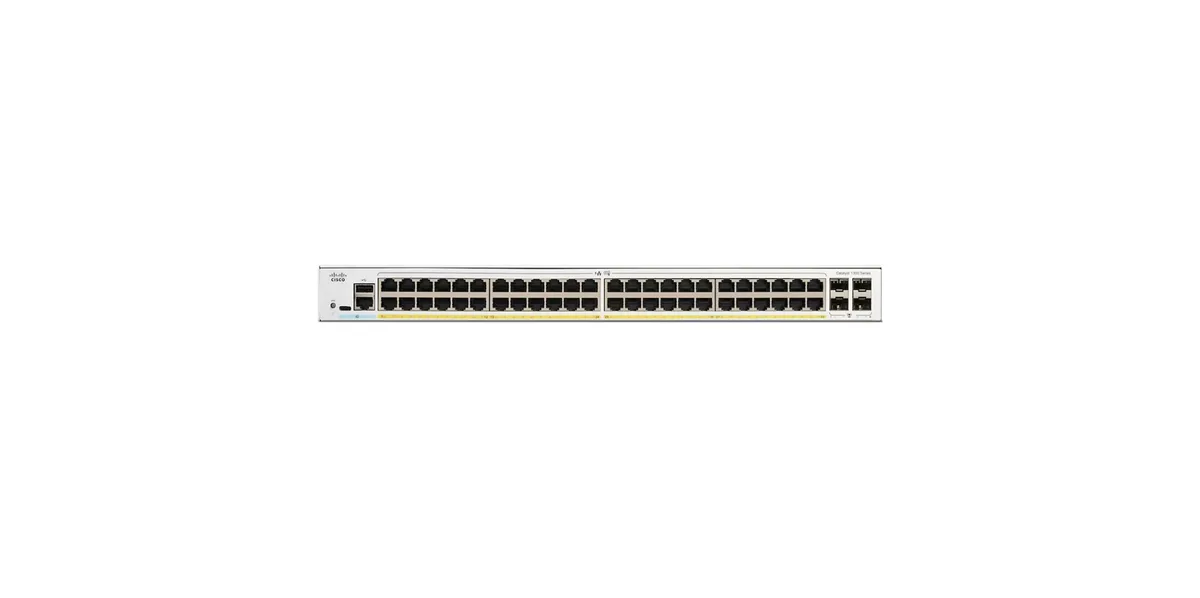 Cisco Systems, Inc. Cisco Systems, Inc. C1300-48P-4G network switch 48 PoE+ 370W 4 SFP — product photo