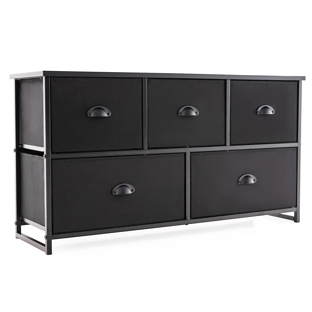 SlickBlue SlickBlue bedroom set, 5 drawers, 39.5" wide, grey/black, 21 lbs — product photo