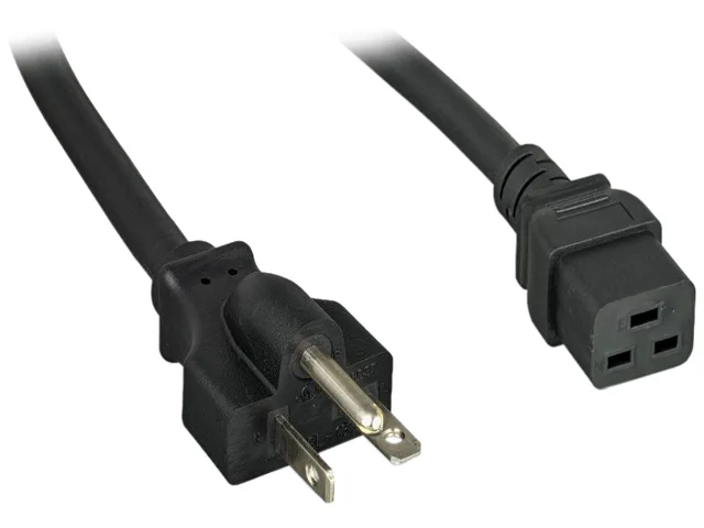 Nippon Labs Nippon Labs 30POW-10W1-620C19-03 12 AWG NEMA 6-20P to C19 computer power cord 3 ft — product photo