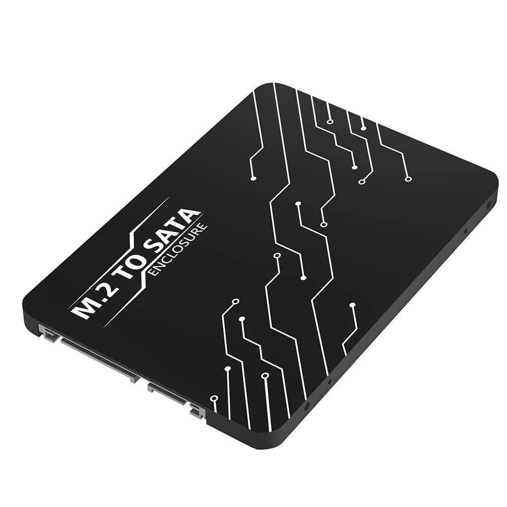 Fervit Fervit M.2 SATA to 2.5 inch Adapter Enclosure, Black — product photo