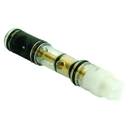 White plastic single-control cartridge with brass stem, model 1225 compatible