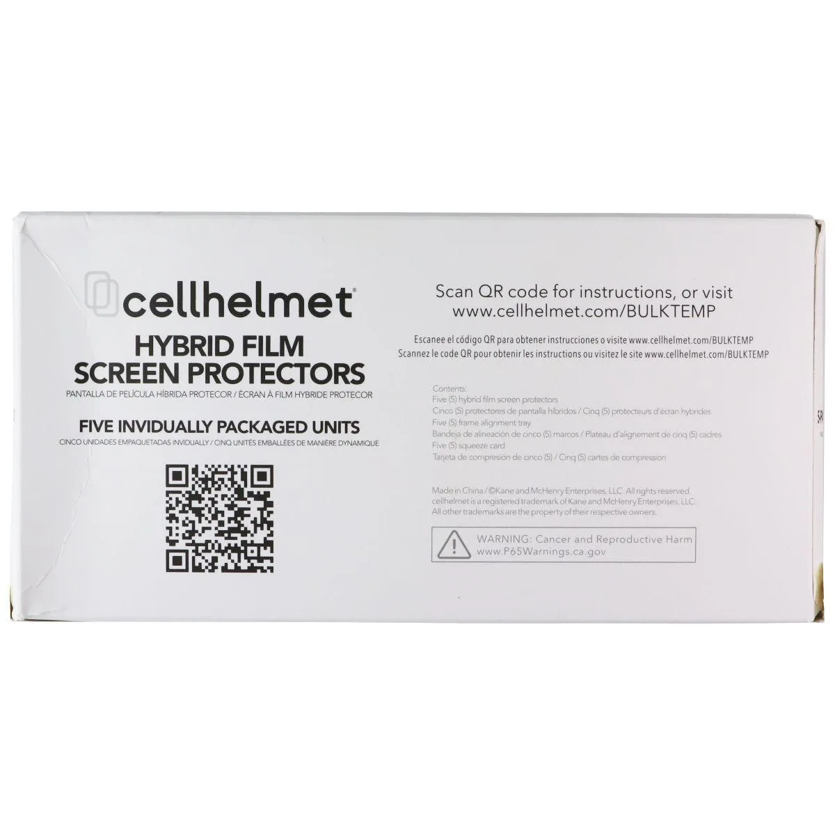 CellHelmet CellHelmet Hybrid Film Screen Protector Samsung Galaxy S21+ 5 Pack — product photo