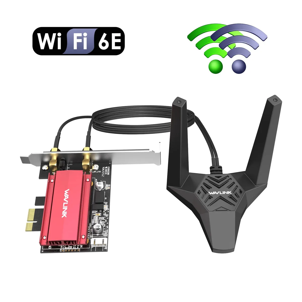 Wavlink Wavlink WN675X3 Wi-Fi 6E AX5400 PCIe Wi-Fi adapter — product photo