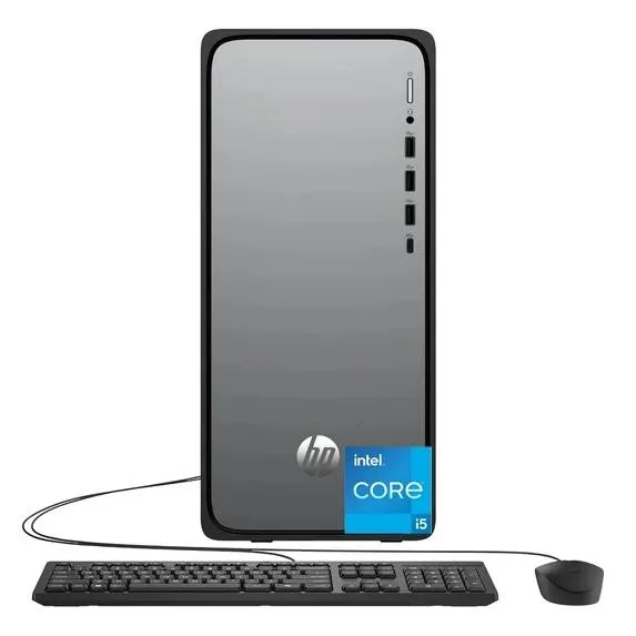 HP HP OmniDesk M02-0000t desktop PC, Core i5-14400, 64 GB DDR5, 2 TB NVMe, Silver — product photo