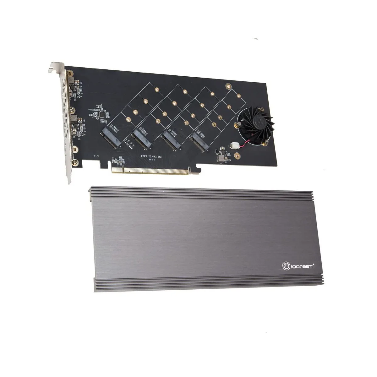 Vszerda Vszerda SI-PEX40162 Quad M.2 NVMe PCIe 4.0 x16 Expansion Card — product photo